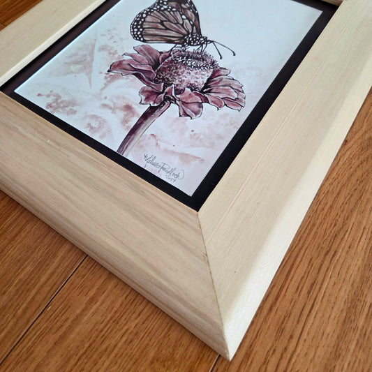 Butterfly Resting on Flower - Original