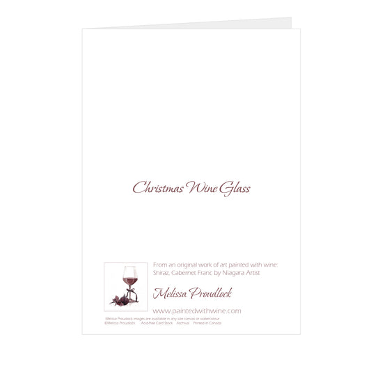 Christmas Card - Christmas Wine Glass