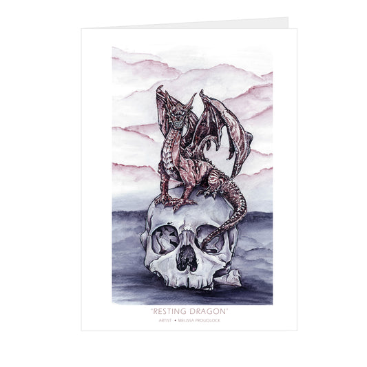 Dragon on Skull