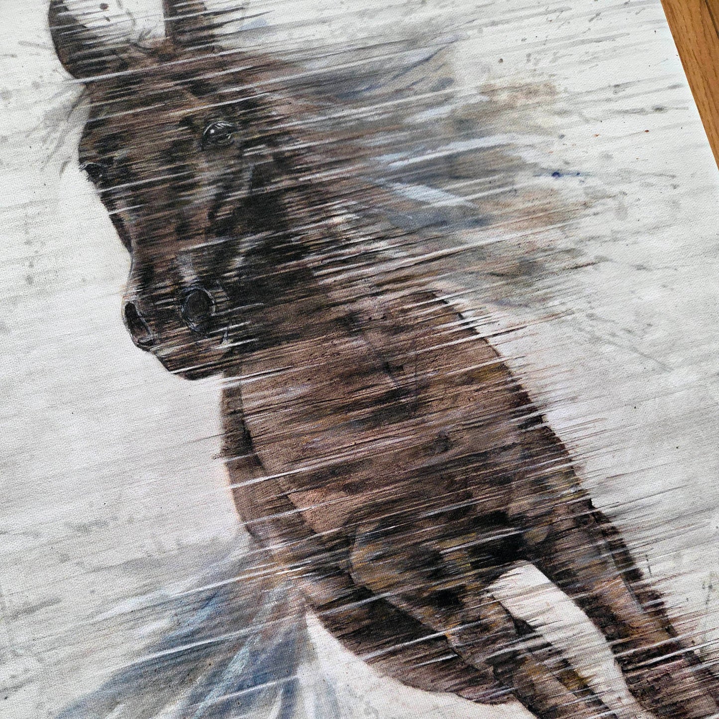 Horse In Motion Canvas Print
