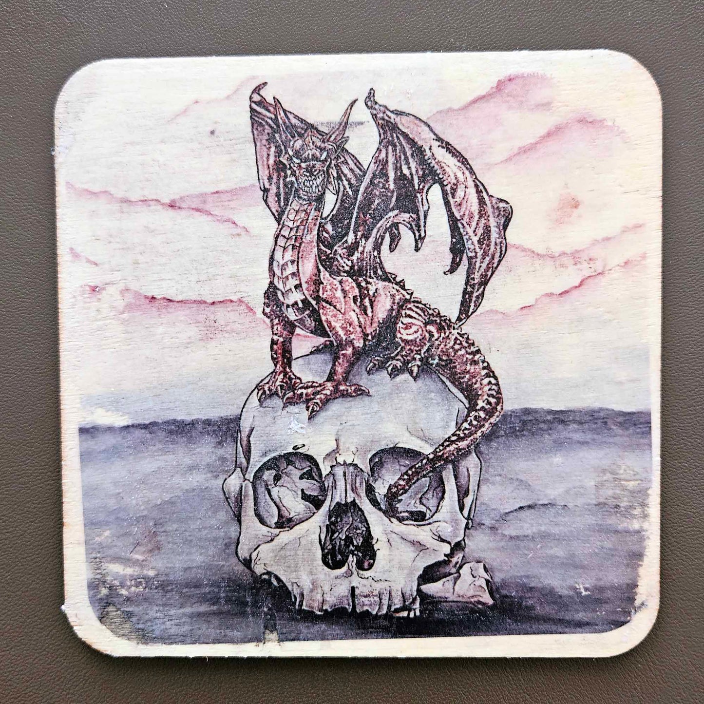 Dragon on Skull - Coaster