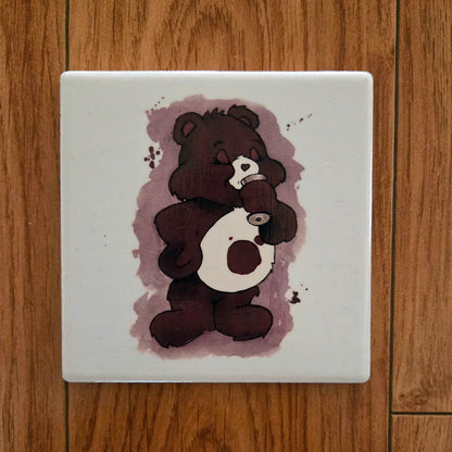 Wine Bear - Coaster