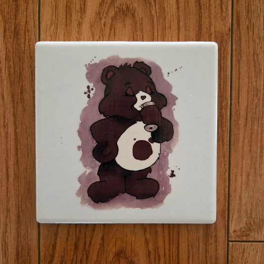 Wine Bear - Coaster