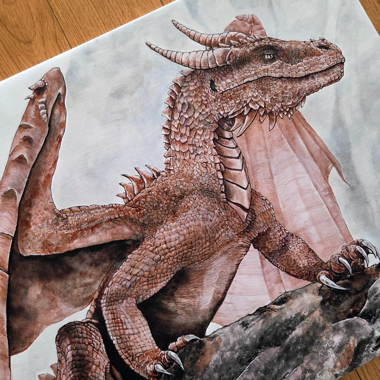 The Observant Dragon Canvas Print
